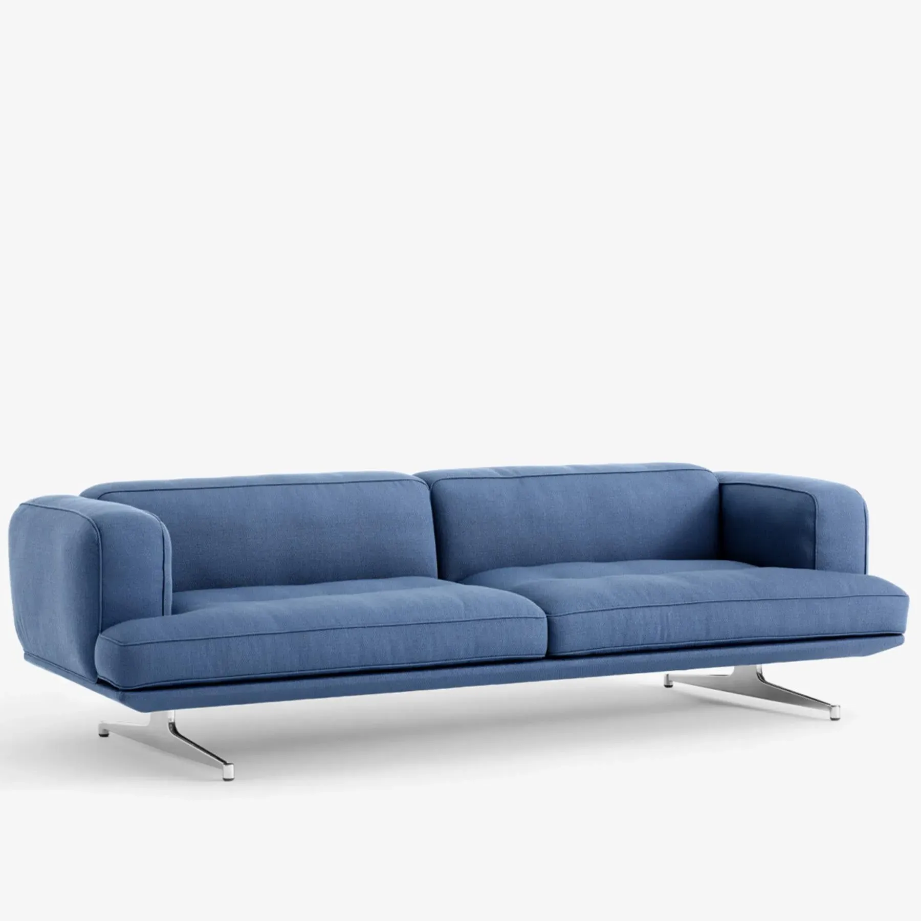 3-Seater Sofa with Beech Frame - Fabric