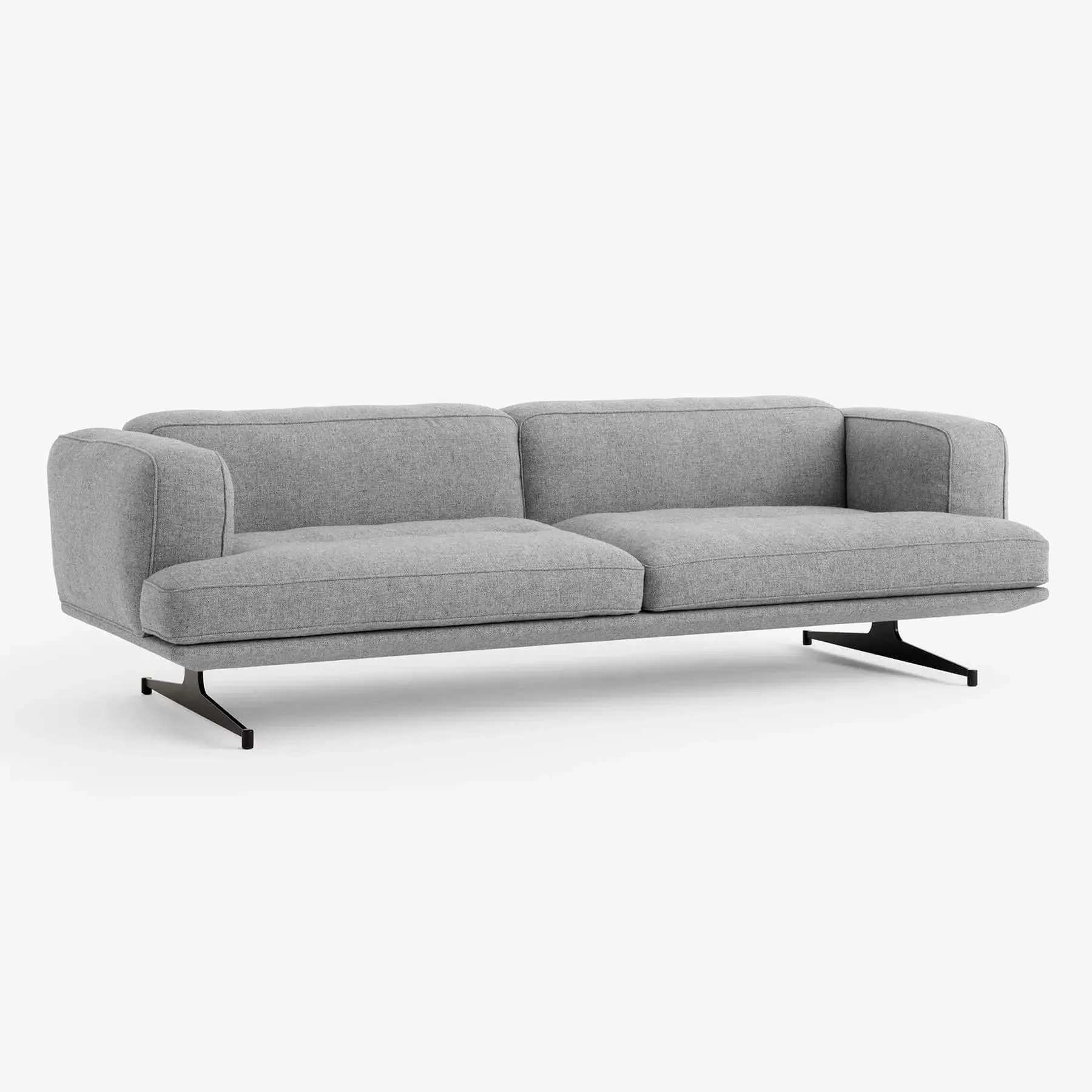 3-Seater Sofa with Beech Frame - Fabric