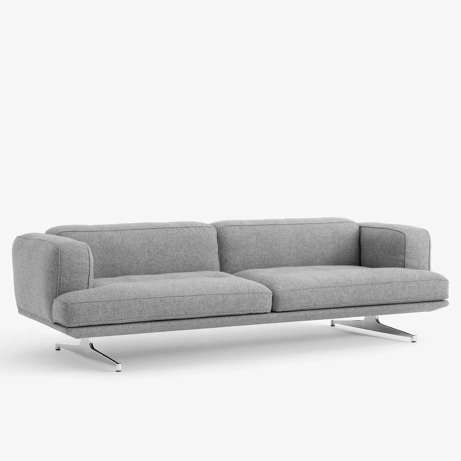 3-Seater Sofa with Beech Frame - Fabric