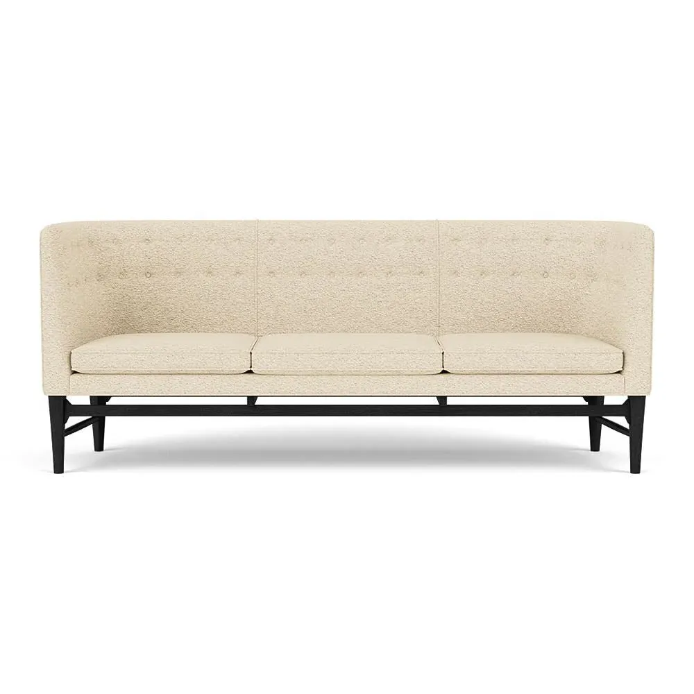 3-Seater Sofa with Button Tufting - Oak image