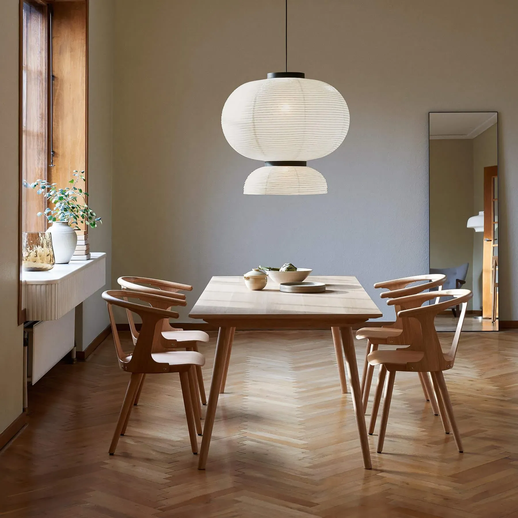 5-Piece Dining Bundle with 4 Chairs - Oak image