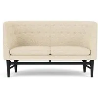 AJ6 Mayor 2-Seater Sofa - Karakorum, Black Lacquered Oak