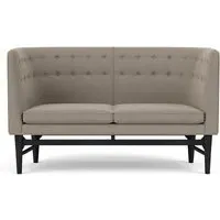 AJ6 Mayor 2-Seater Sofa - Re-Wool, Black Lacquered Oak