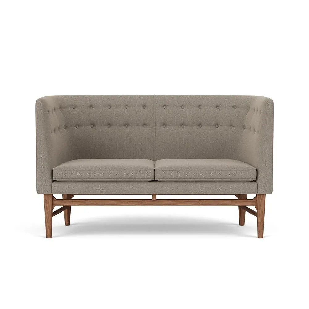 AJ6 Mayor 2-Seater Sofa - Re-Wool, Oiled Walnut