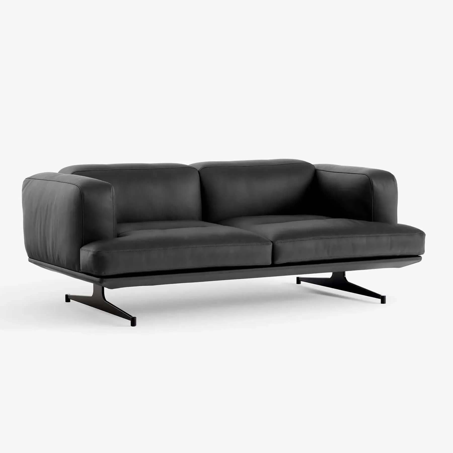 AV22 Inland 2-Seater Sofa - Black, Aniline Leather image