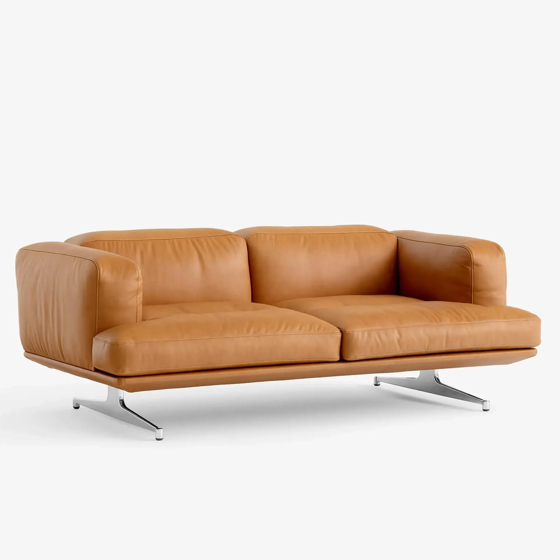 AV22 Inland 2-Seater Sofa - Cognac, Aniline Leather