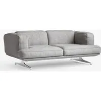 AV22 Inland 2-Seater Sofa - Hallingdal 130, Polished Aluminium