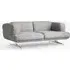 AV22 Inland 2-Seater Sofa - Hallingdal 130, Polished Aluminium