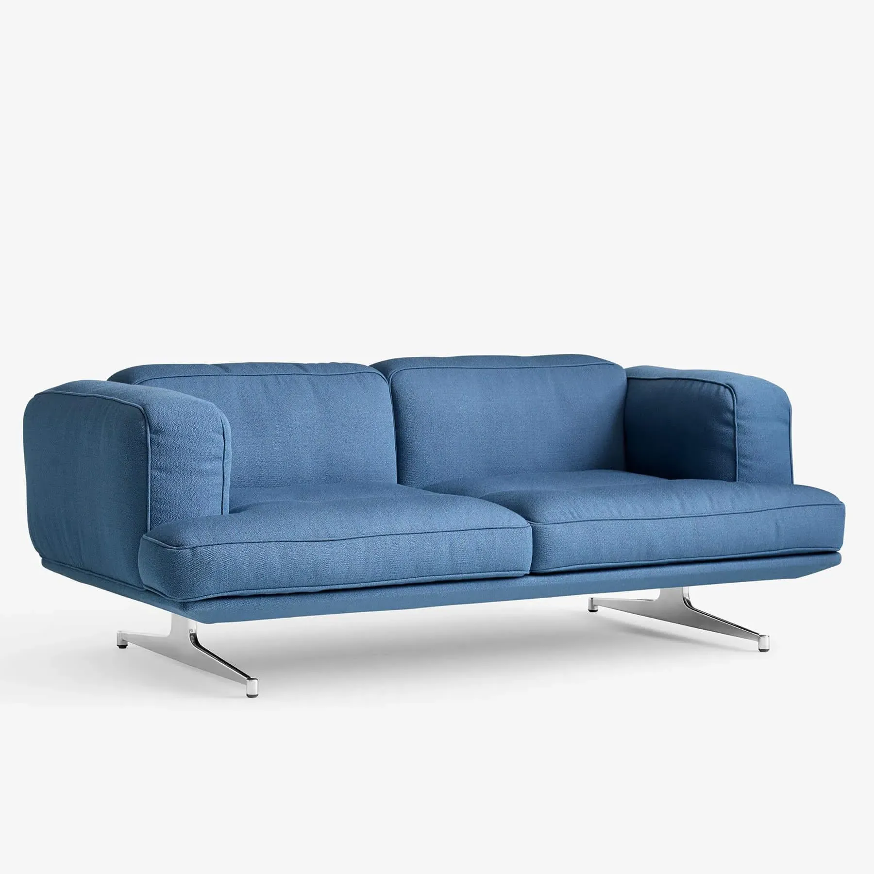 AV22 Inland 2-Seater Sofa - Vidar 733, Polished Aluminium