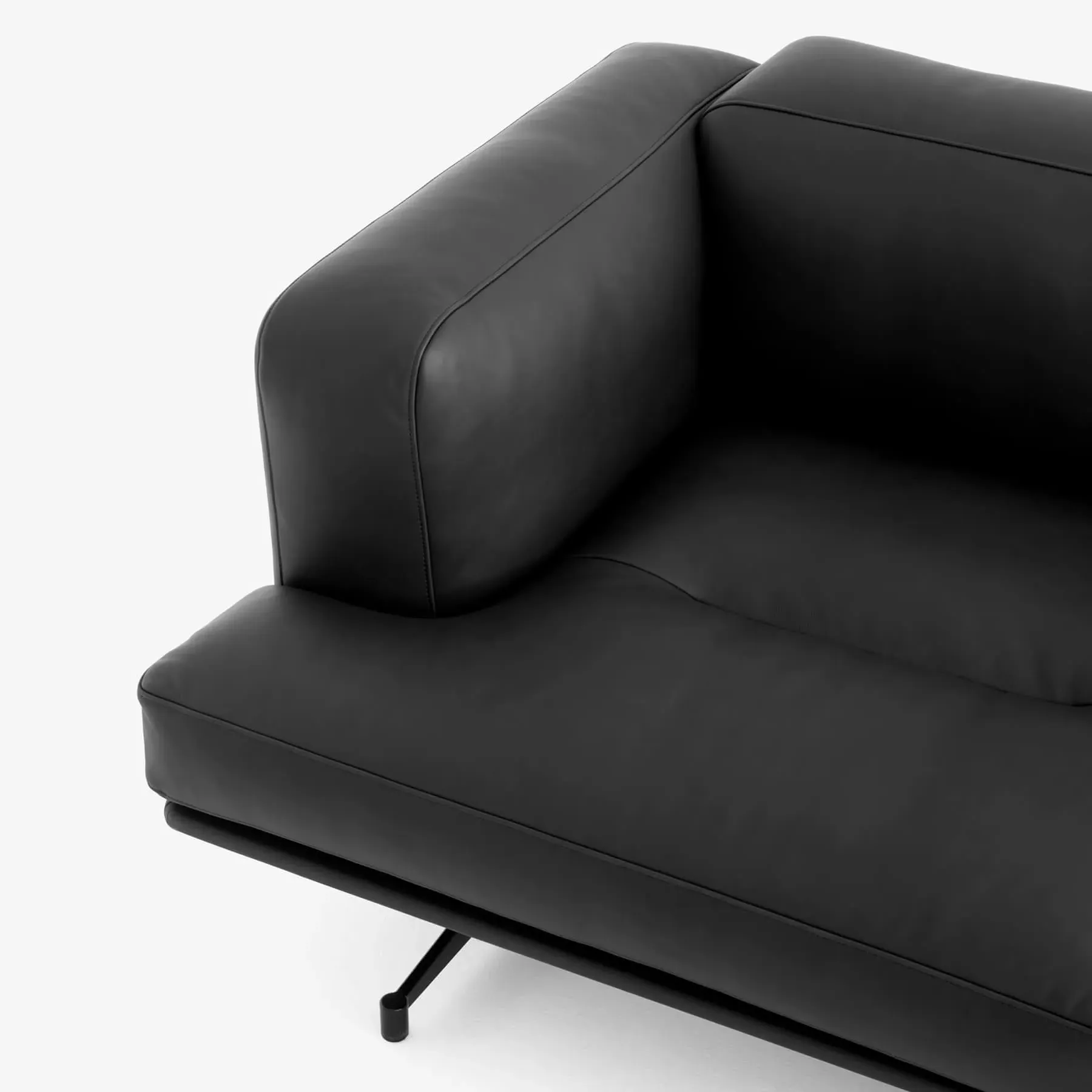 AV23 Inland 3-Seater Sofa - Black, Aniline Leather image