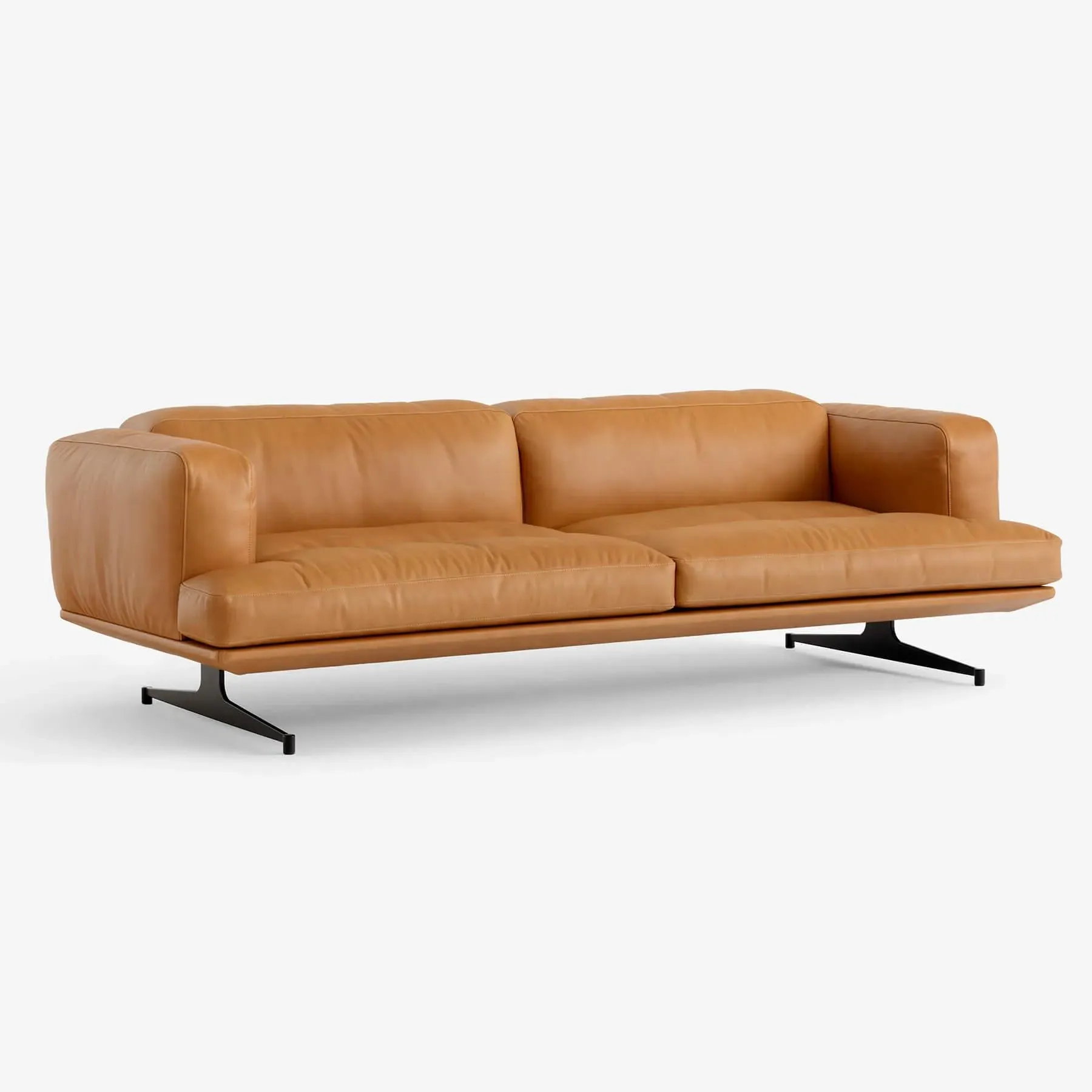 AV23 Inland 3-Seater Sofa - Cognac, Aniline Leather