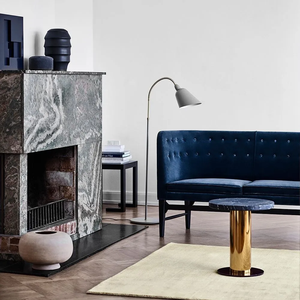 Bellevue Floor Lamp with Adjustable Stem - Black, Metal