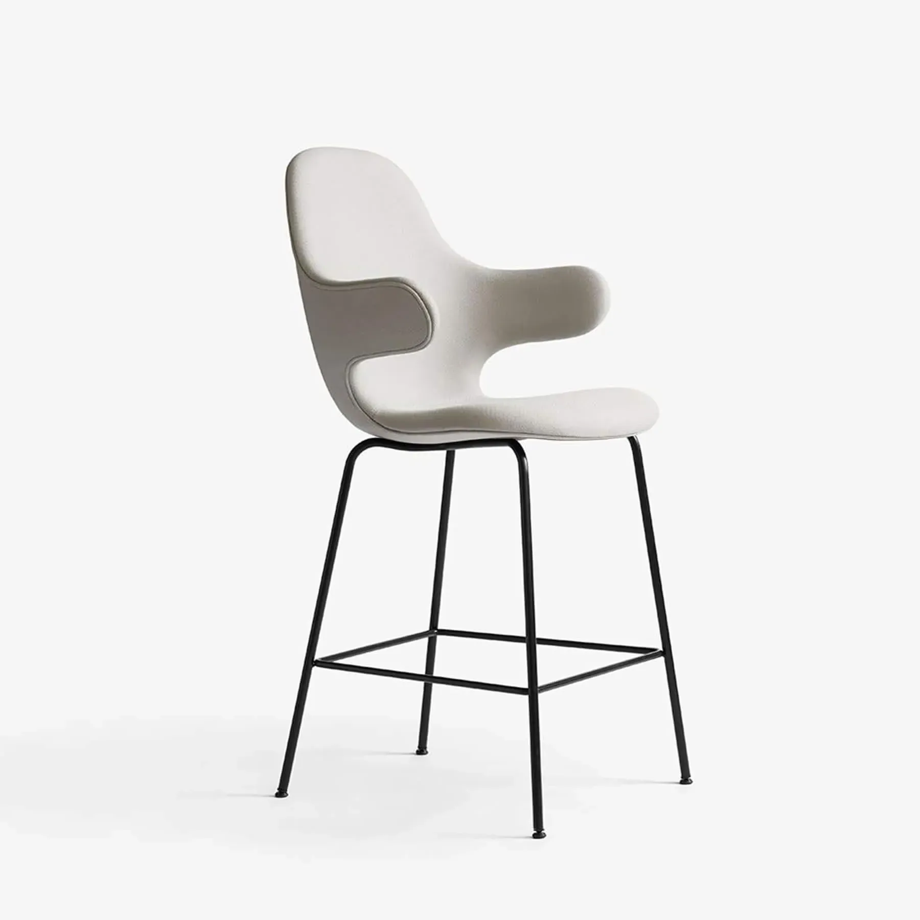 Breakfast Bar Stool with Arms - Fabric