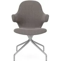 Catch Swivel Chair - Re-Wool 108, Polished Aluminium