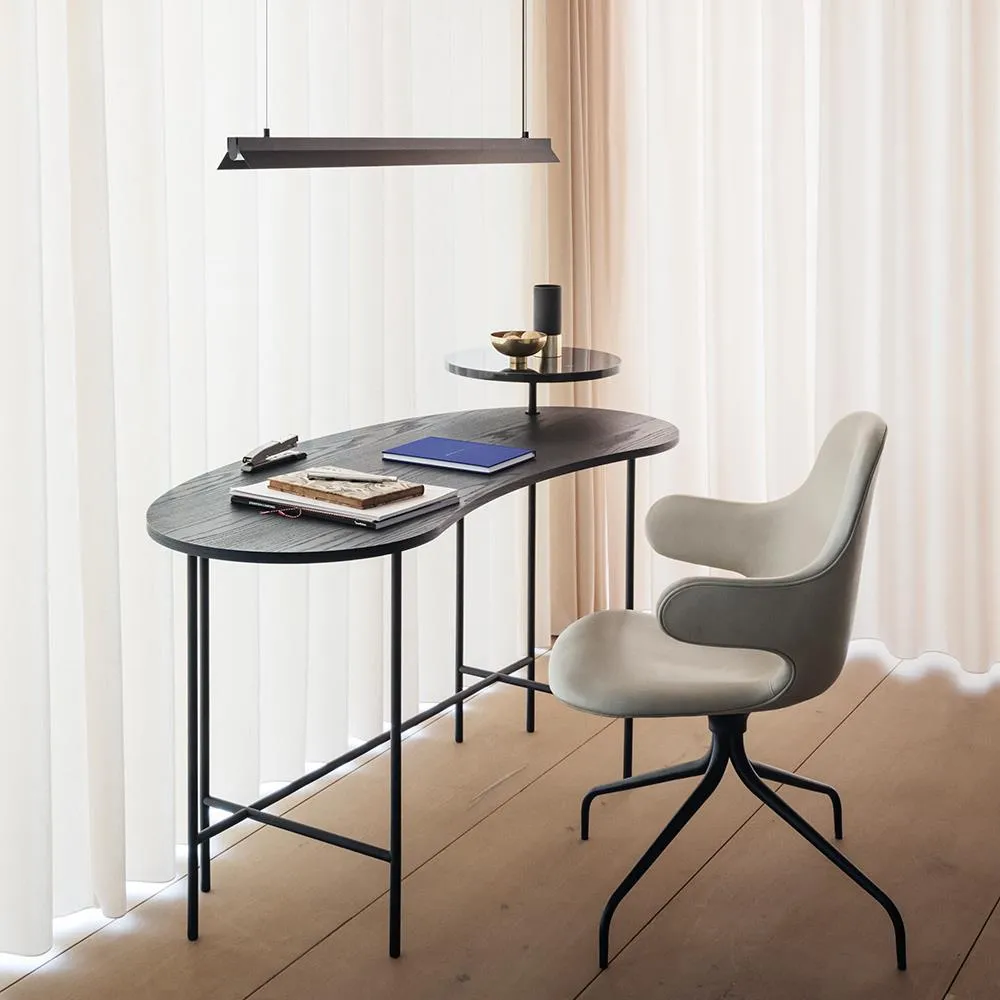 Catch Swivel Chair - Re-Wool 128, Polished Aluminium