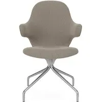Catch Swivel Chair - Re-Wool 128, Polished Aluminium