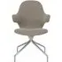 Catch Swivel Chair - Re-Wool 128, Polished Aluminium