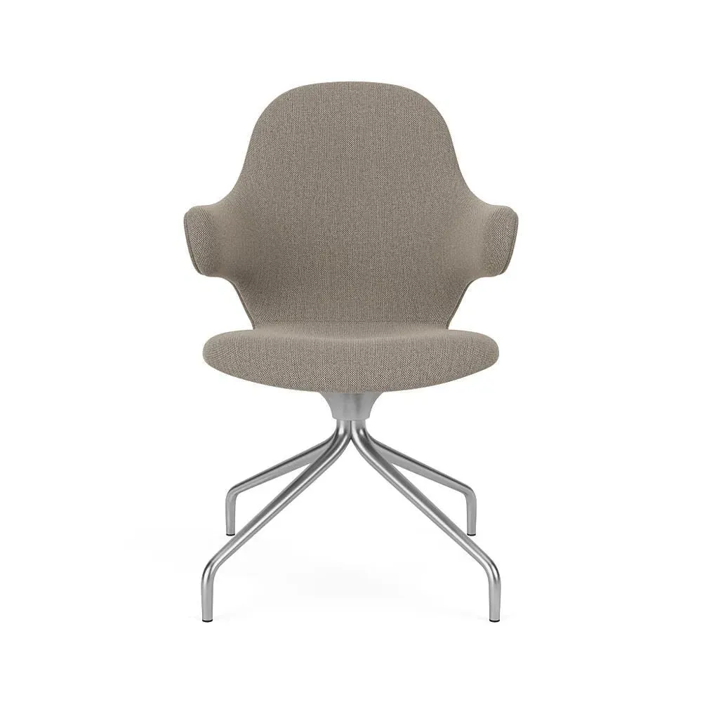 Catch Swivel Chair - Re-Wool 128, Polished Aluminium