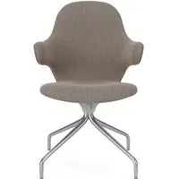 Catch Swivel Chair - Re-Wool 158, Polished Aluminium
