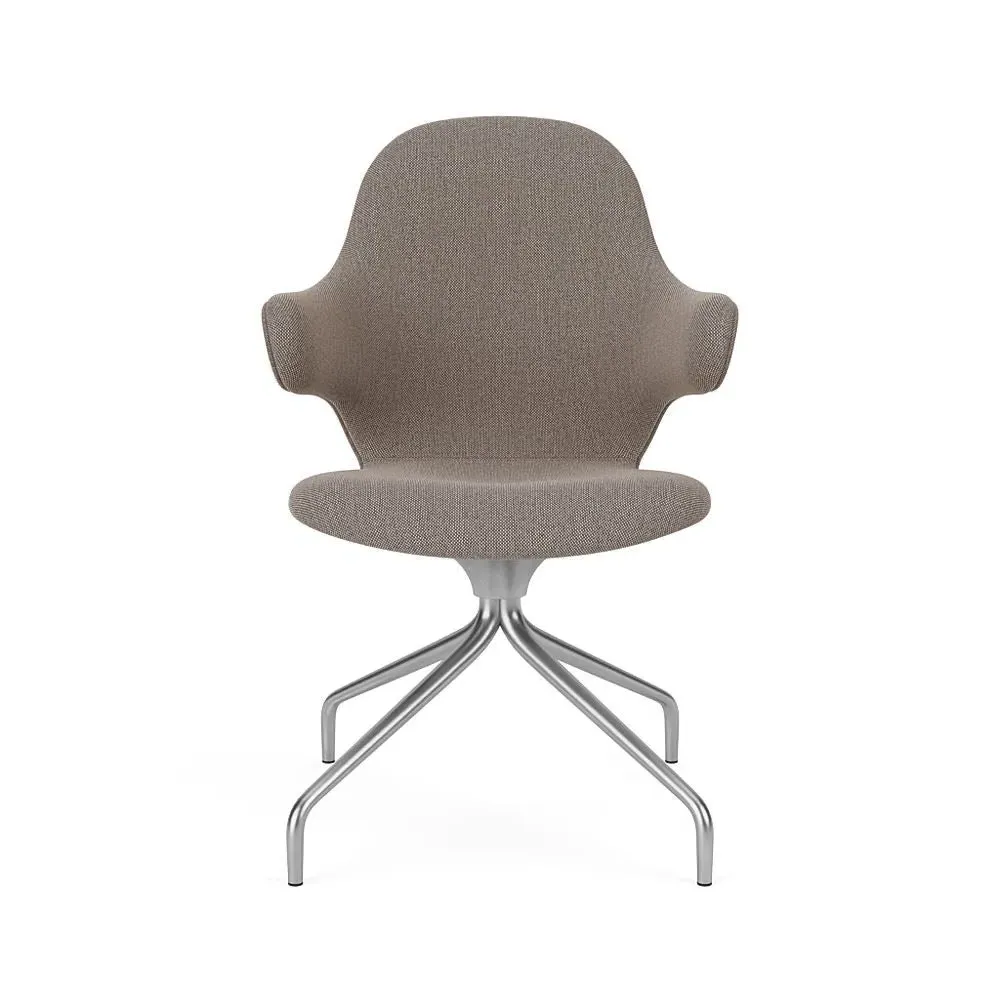 Catch Swivel Chair - Re-Wool 158, Polished Aluminium