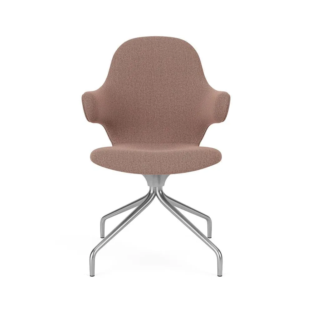 Catch Swivel Chair - Re-Wool 648, Polished Aluminium