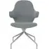 Catch Swivel Chair - Re-Wool 718, Polished Aluminium