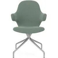 Catch Swivel Chair - Re-Wool 858, Polished Aluminium