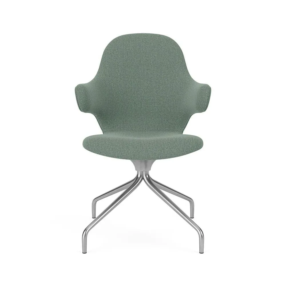 Catch Swivel Chair - Re-Wool 858, Polished Aluminium
