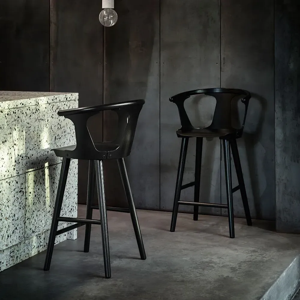 Counter Stool 65cm Height - Black Oak