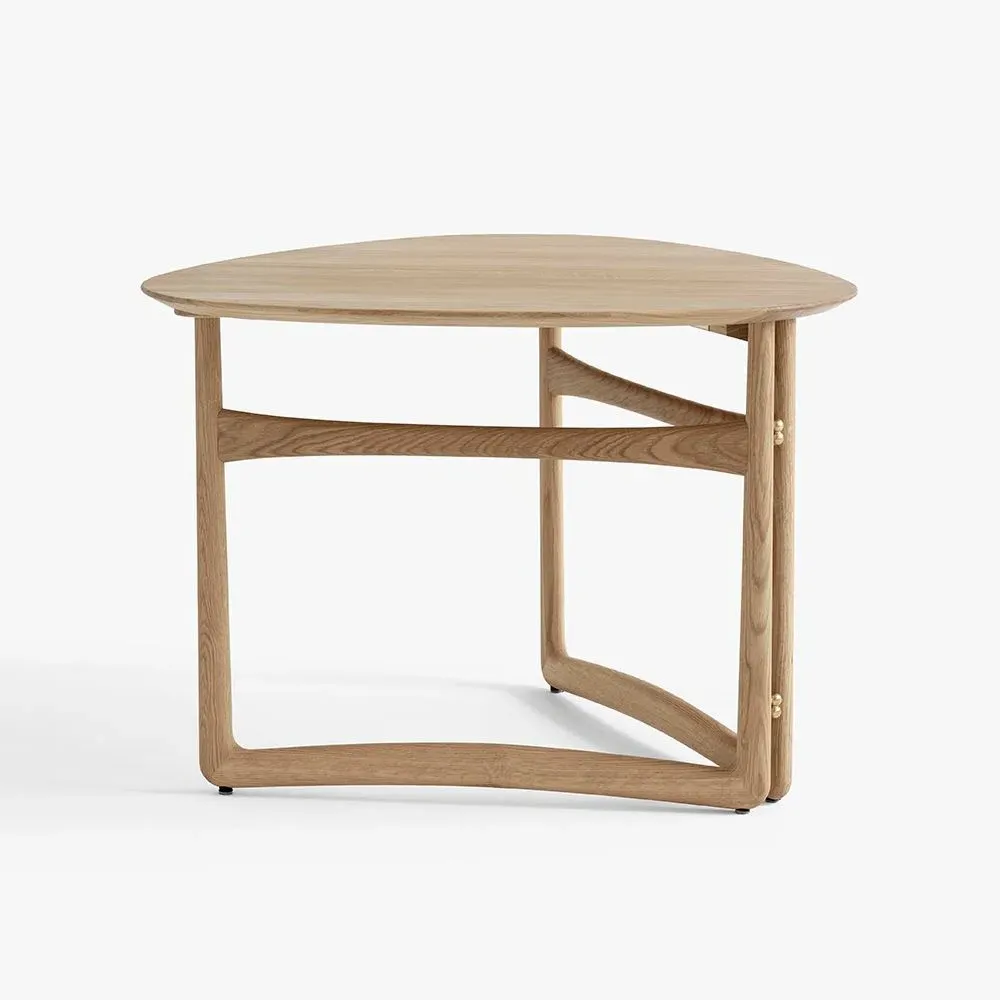 Drop Leaf Side Table with Folding Design - Oak image