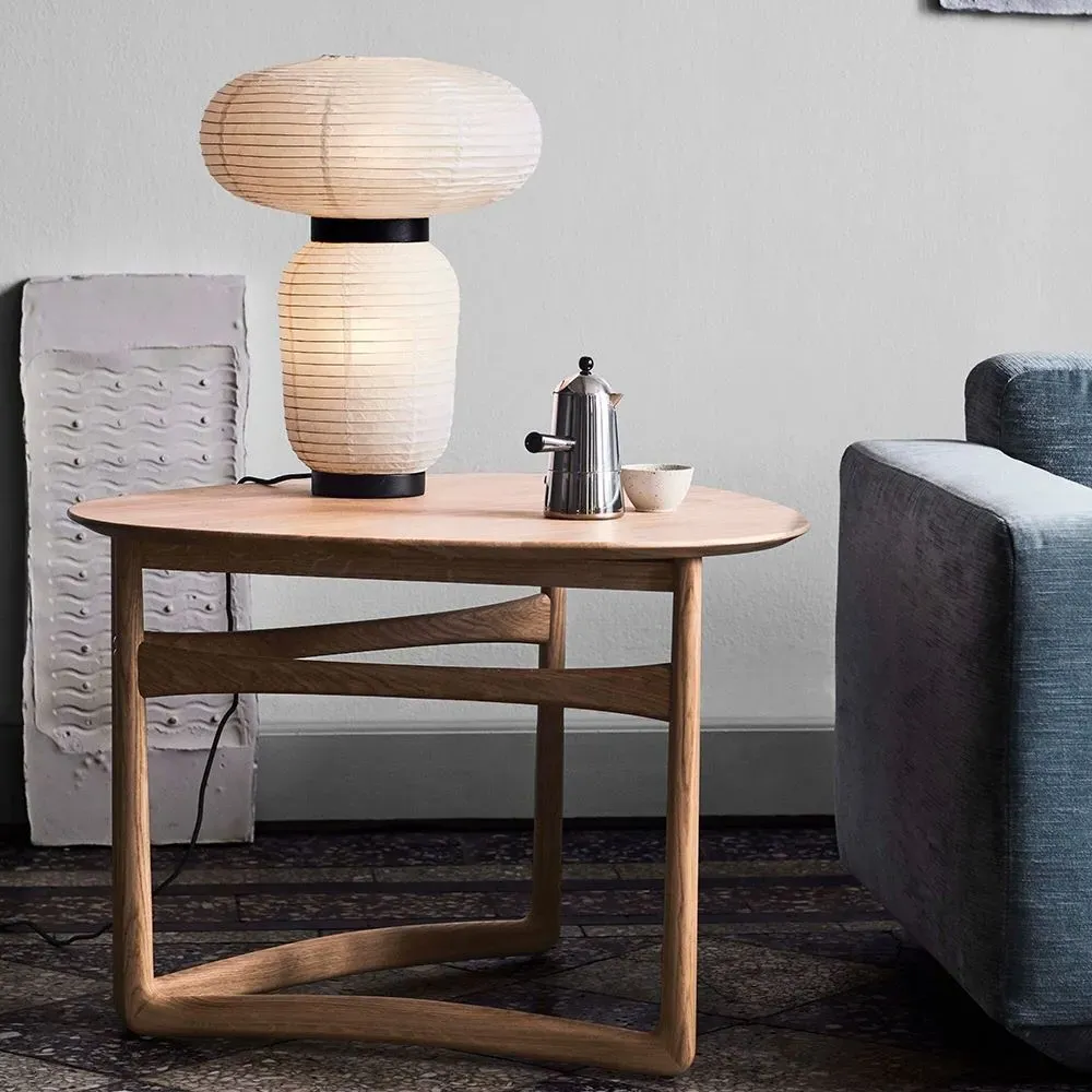 Drop Leaf Side Table with Folding Design - Walnut