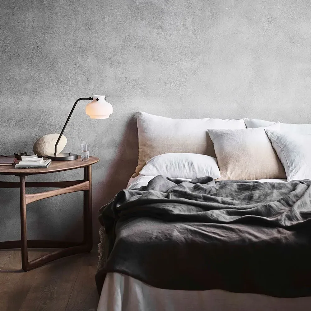 Drop Leaf Side Table with Folding Design - Walnut