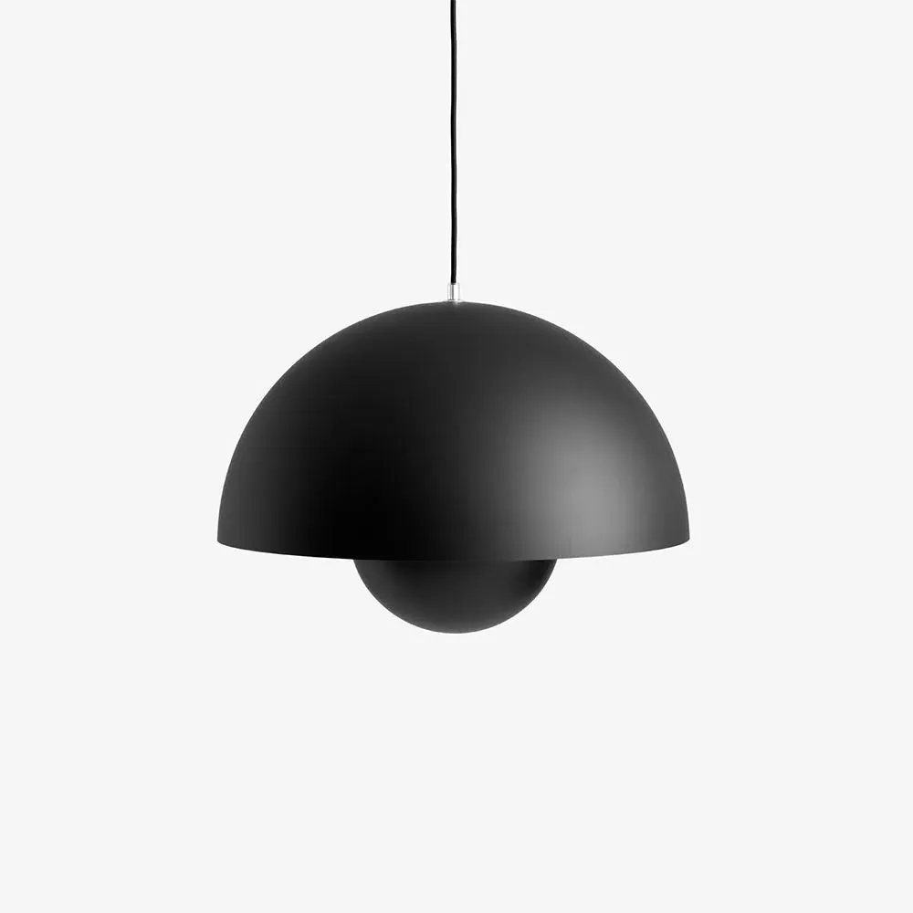 Flowerpot Pendant Light - Black, Metal image