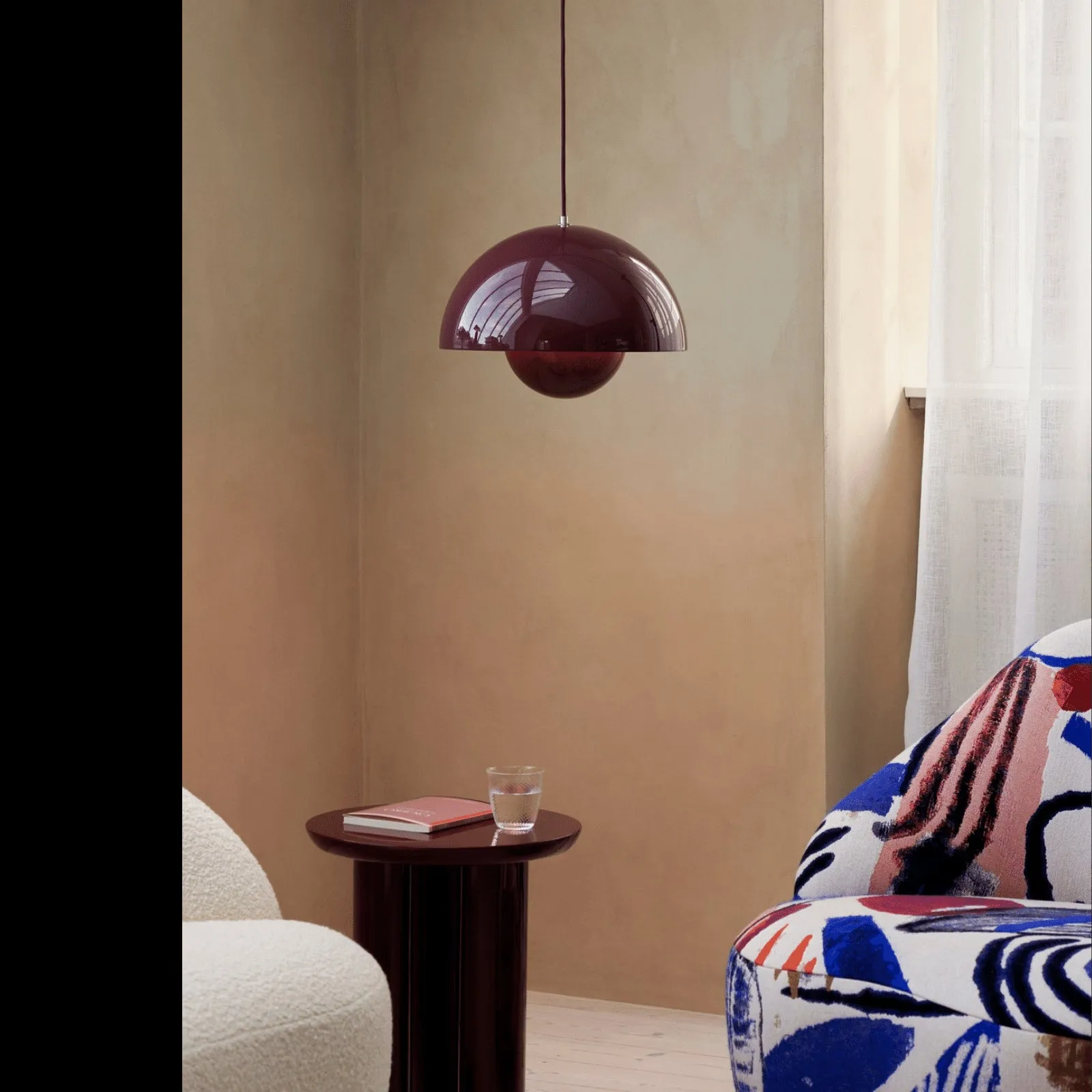 Flowerpot Pendant Light - Dark Plum