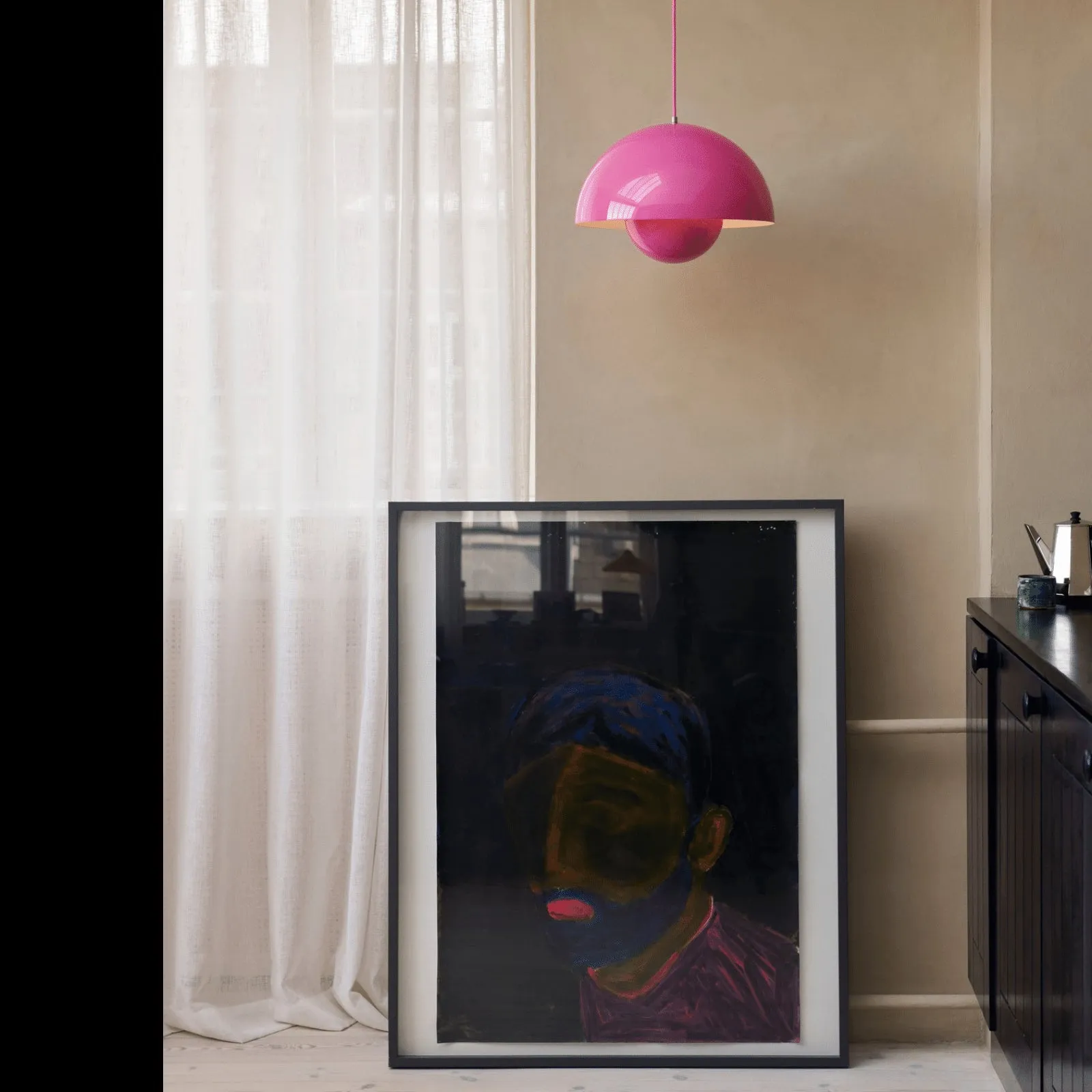 Flowerpot Pendant Light - Vermillion Red