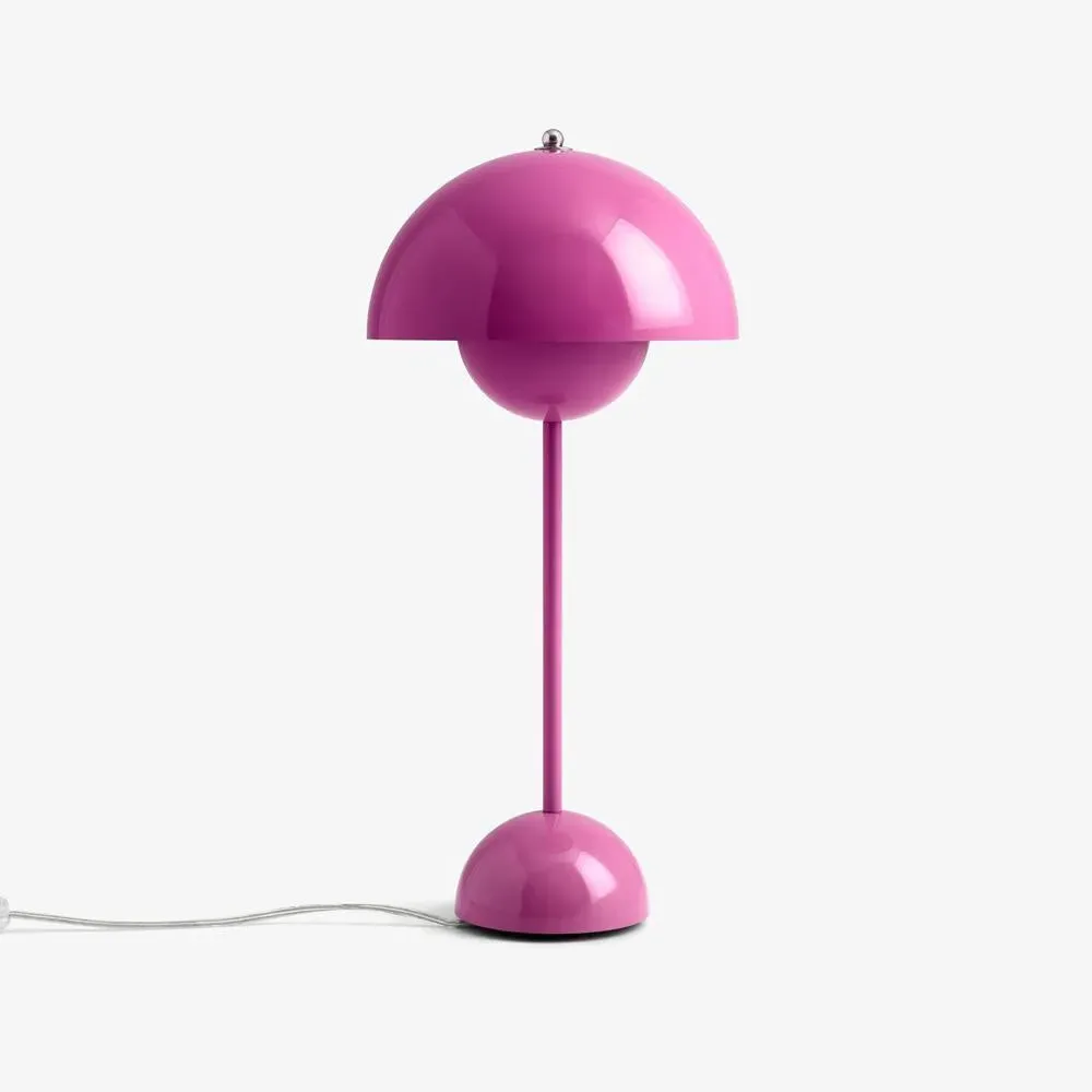 Flowerpot Table Lamp with Diffuser - Pink, Metal
