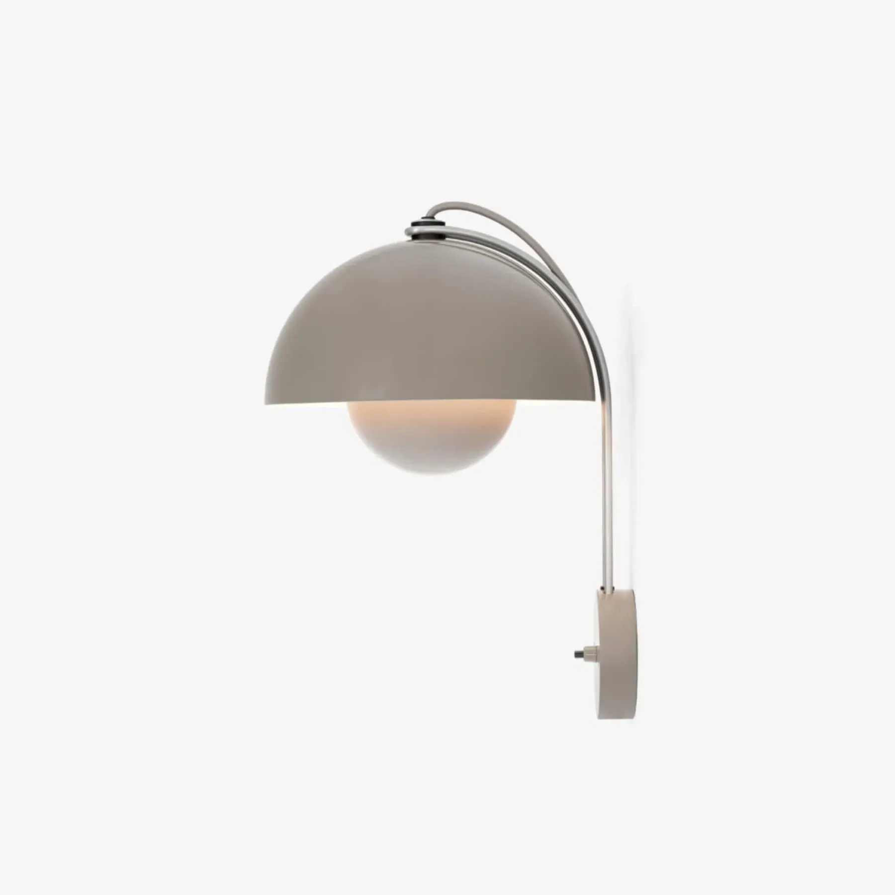 Flowerpot Wall Lamp - Black, Metal