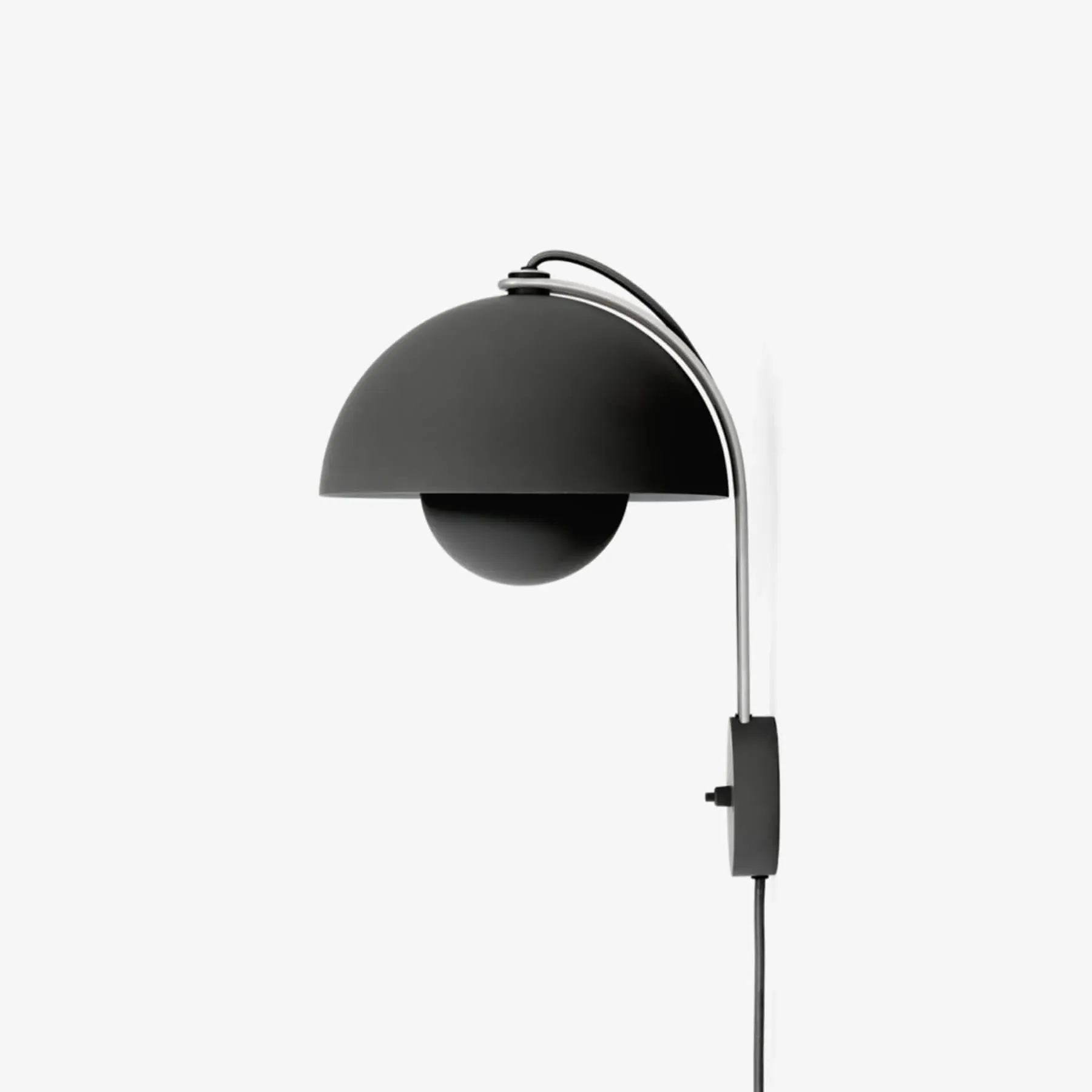 Flowerpot Wall Lamp - Green, Metal