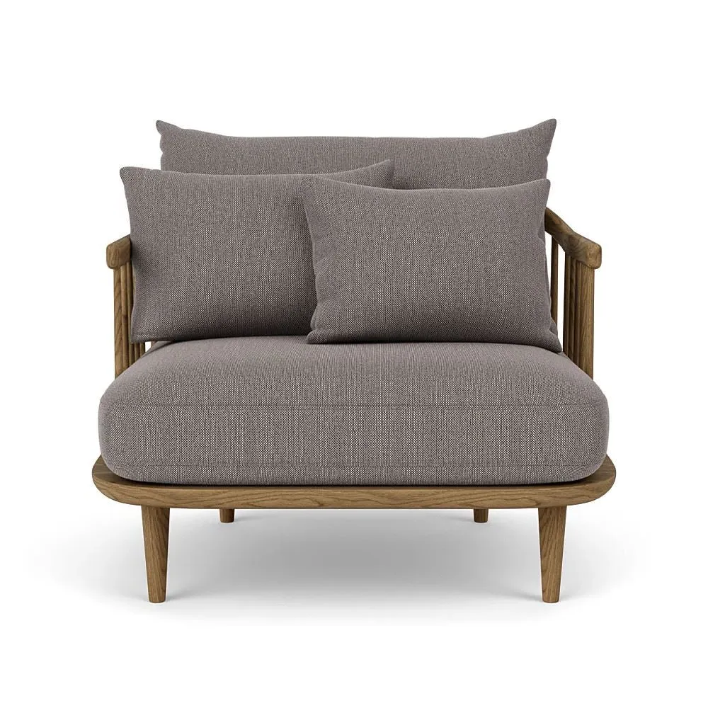 Fly Lounge Chair with Cushions - Oak