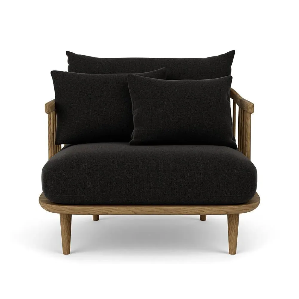Fly Lounge Chair with Cushions - Smoked Oak