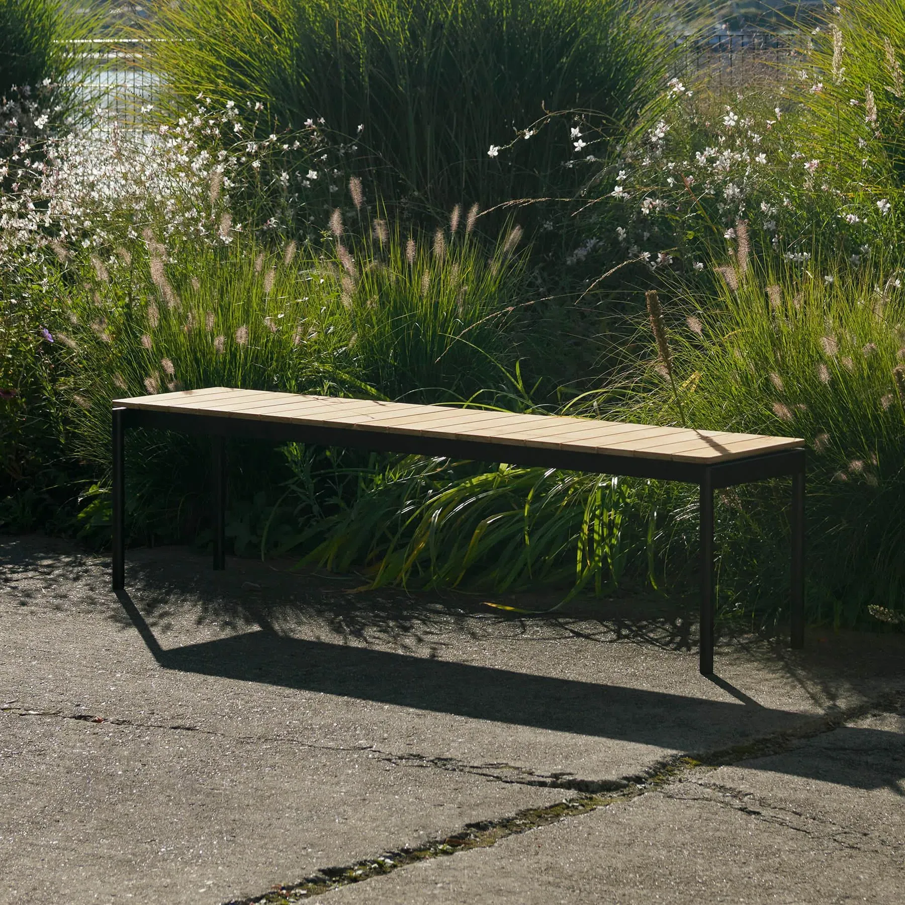 Garden Bench - Bronze Green, Teak