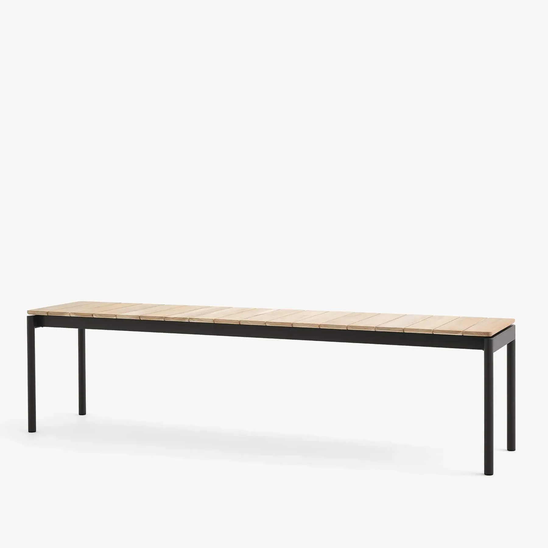Garden Bench - Warm Black, Teak
