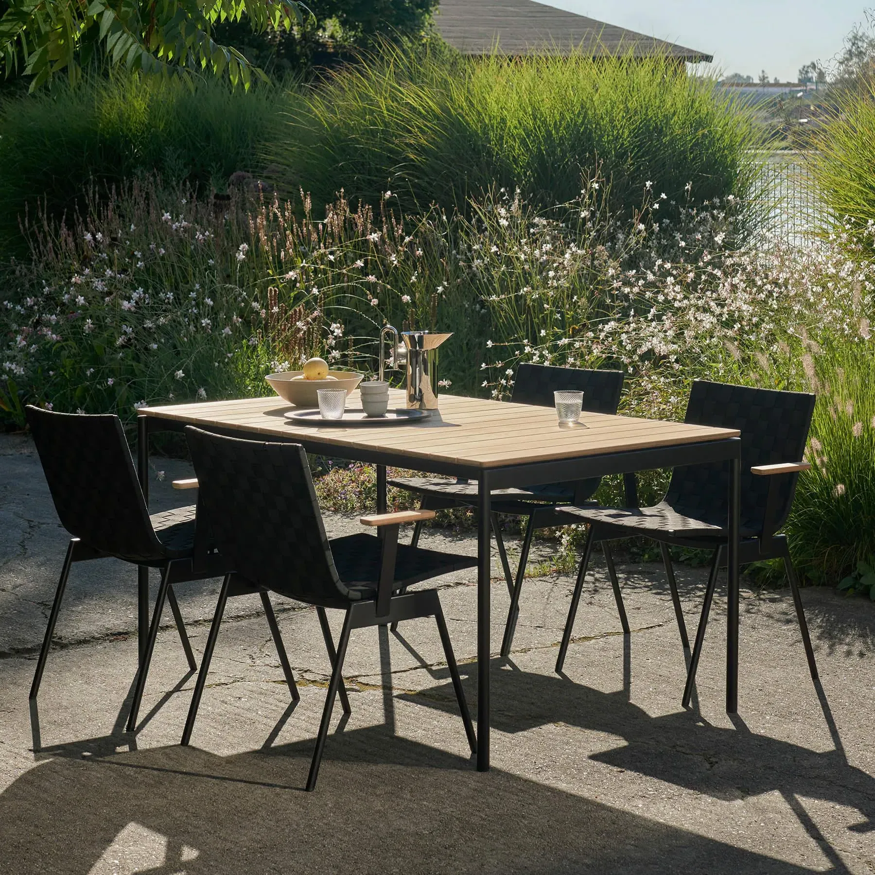 Garden Chair with Cushion - Bronze Green