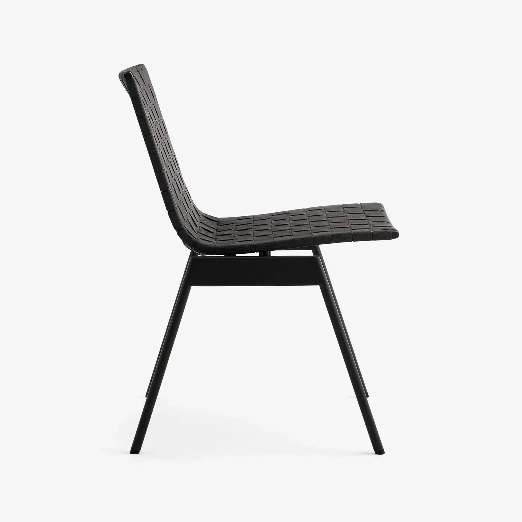 Garden Chair with Cushion - Warm Black