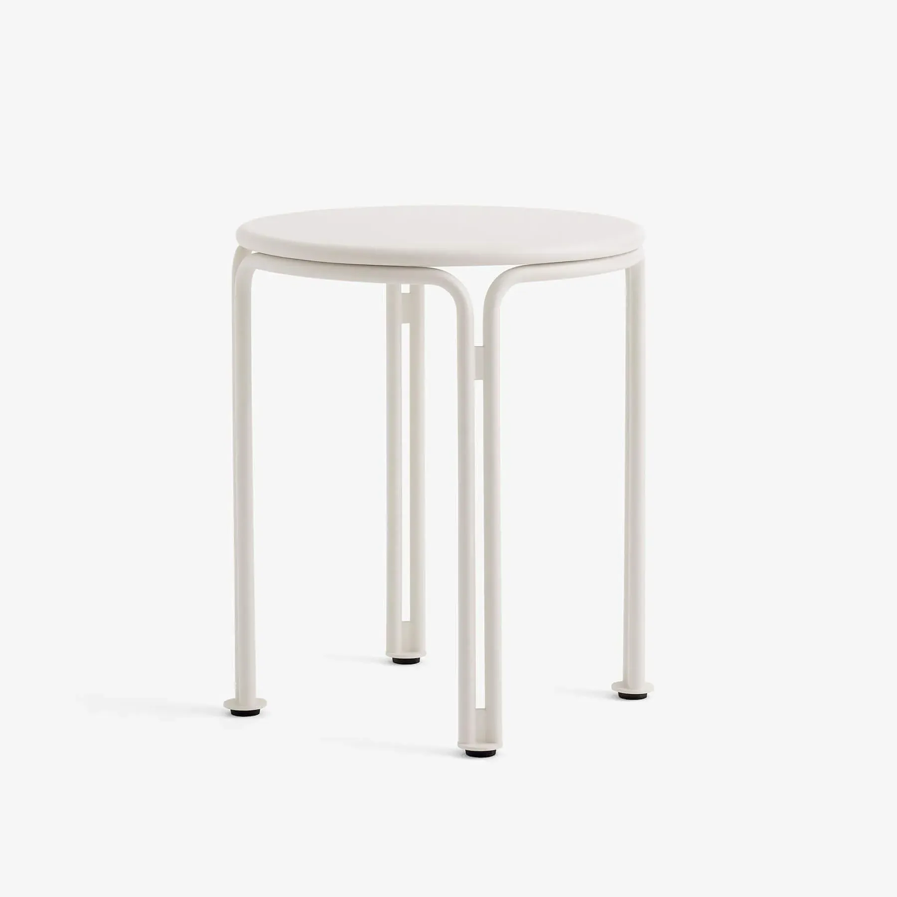 Garden Table with Stool Function - Ivory, Steel