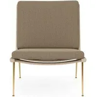 HM1 & HM2 Boomerang Lounge Chair - Re-Wool 218, Oiled Oak