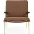 HM1 & HM2 Boomerang Lounge Chair - Re-Wool 378, Oiled Walnut