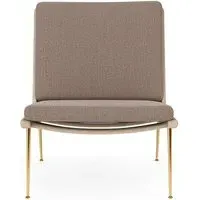 HM1 & HM2 Boomerang Lounge Chair - Re-Wool 628, Oiled Oak