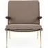 HM1 & HM2 Boomerang Lounge Chair - Re-Wool 628, Oiled Walnut