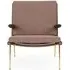 HM1 & HM2 Boomerang Lounge Chair - Re-Wool 648, Oiled Walnut